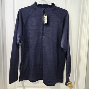 Sun Mountain Glacier Pullover Mens 2XL Navy Blue NEW Thermal Quarter Zip Golf